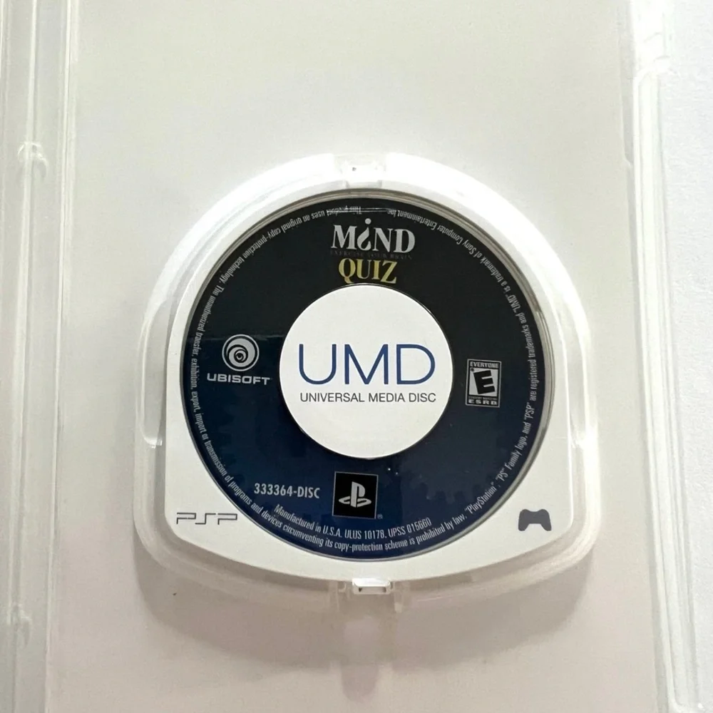 Mind Quiz Sony UMD Puzzle Game Sony PSP Tested, Complete Portable